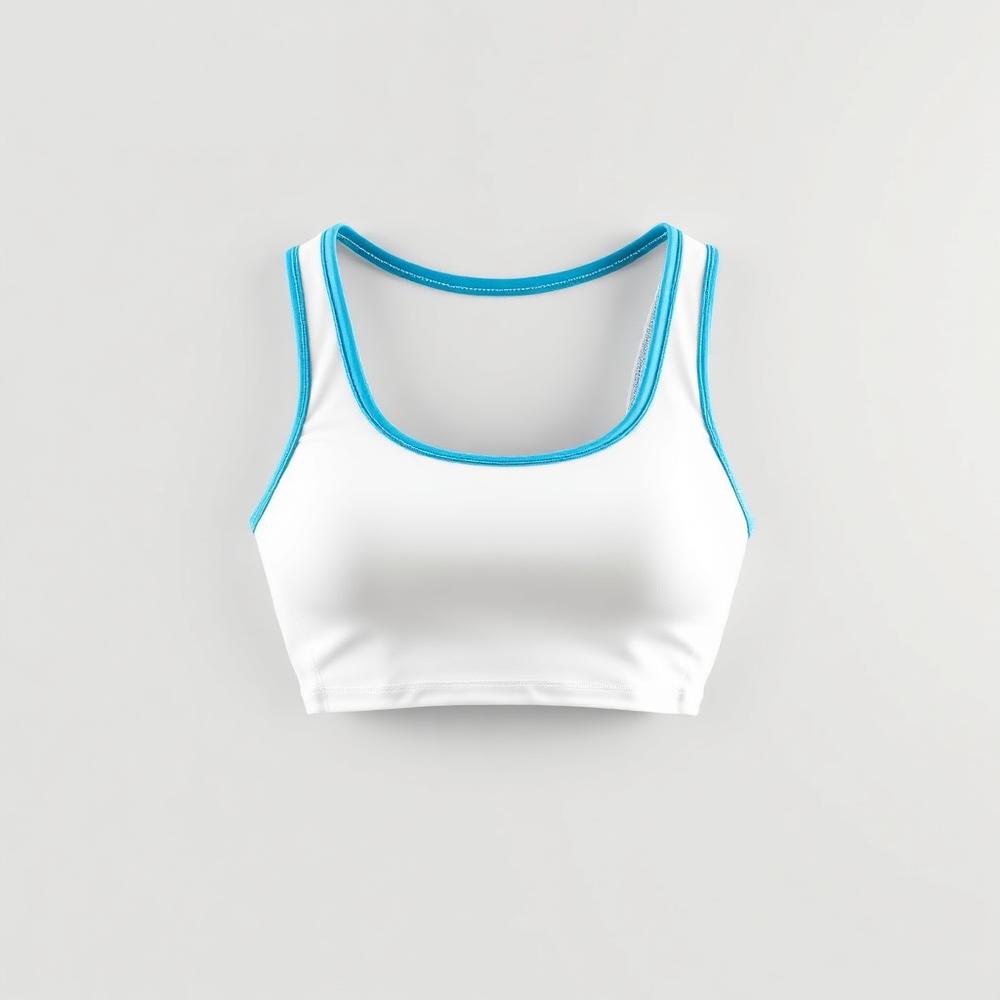 Cropped esportivo branco