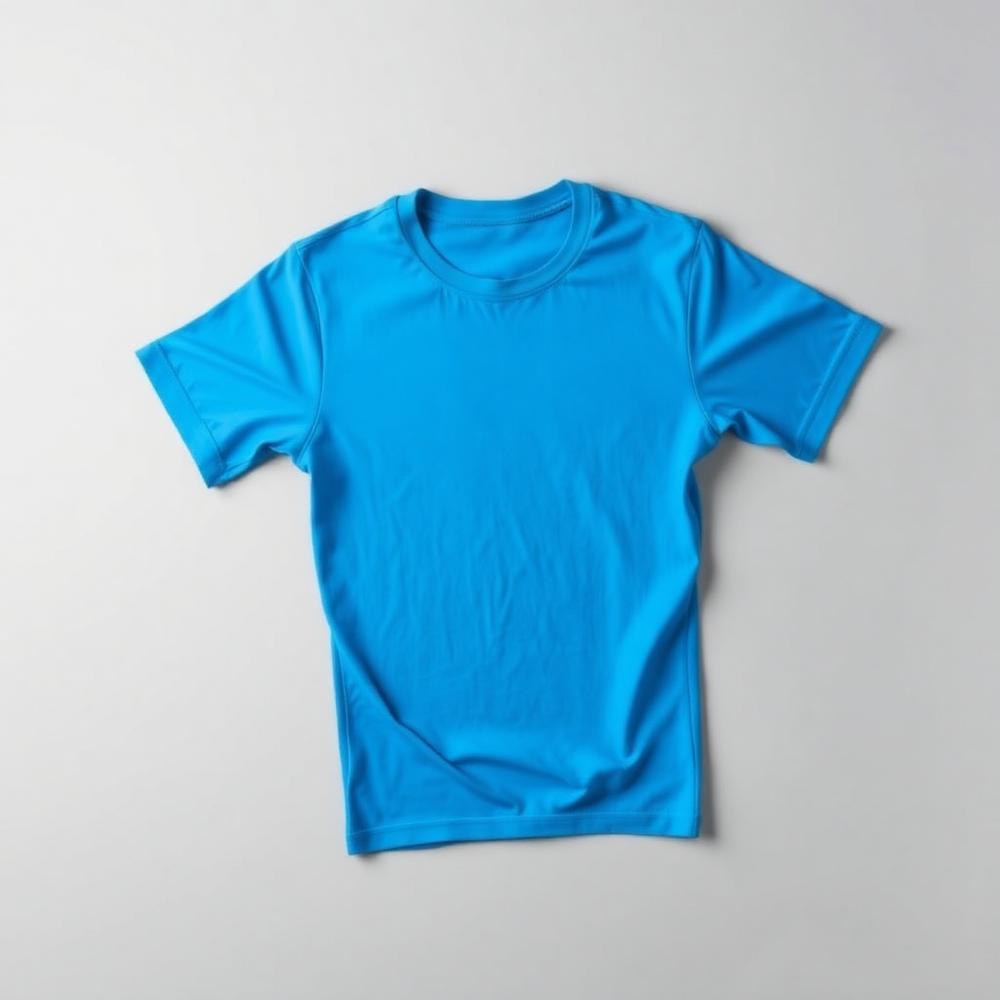 Camiseta azul esportiva